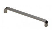 Zamak handle Shape art VETA C=160mm black chrome