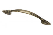 Zamak handle VINCENZA C=96mm antique brass