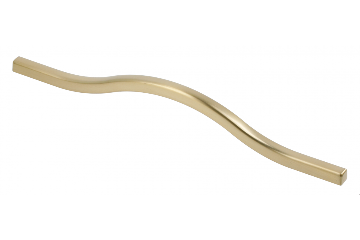 Zamak handle VITO C = 160 mm golden brass
