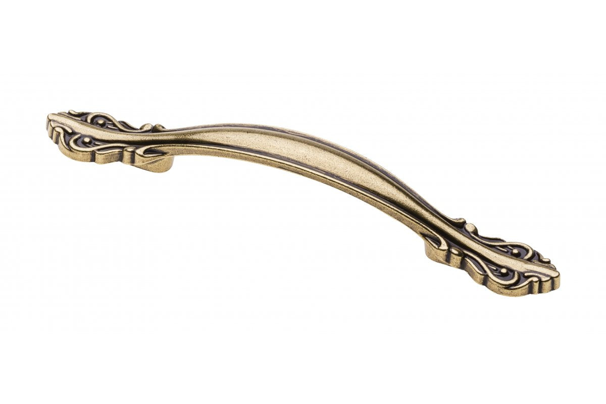 Zamak handle WERONA C=128mm antique brass
