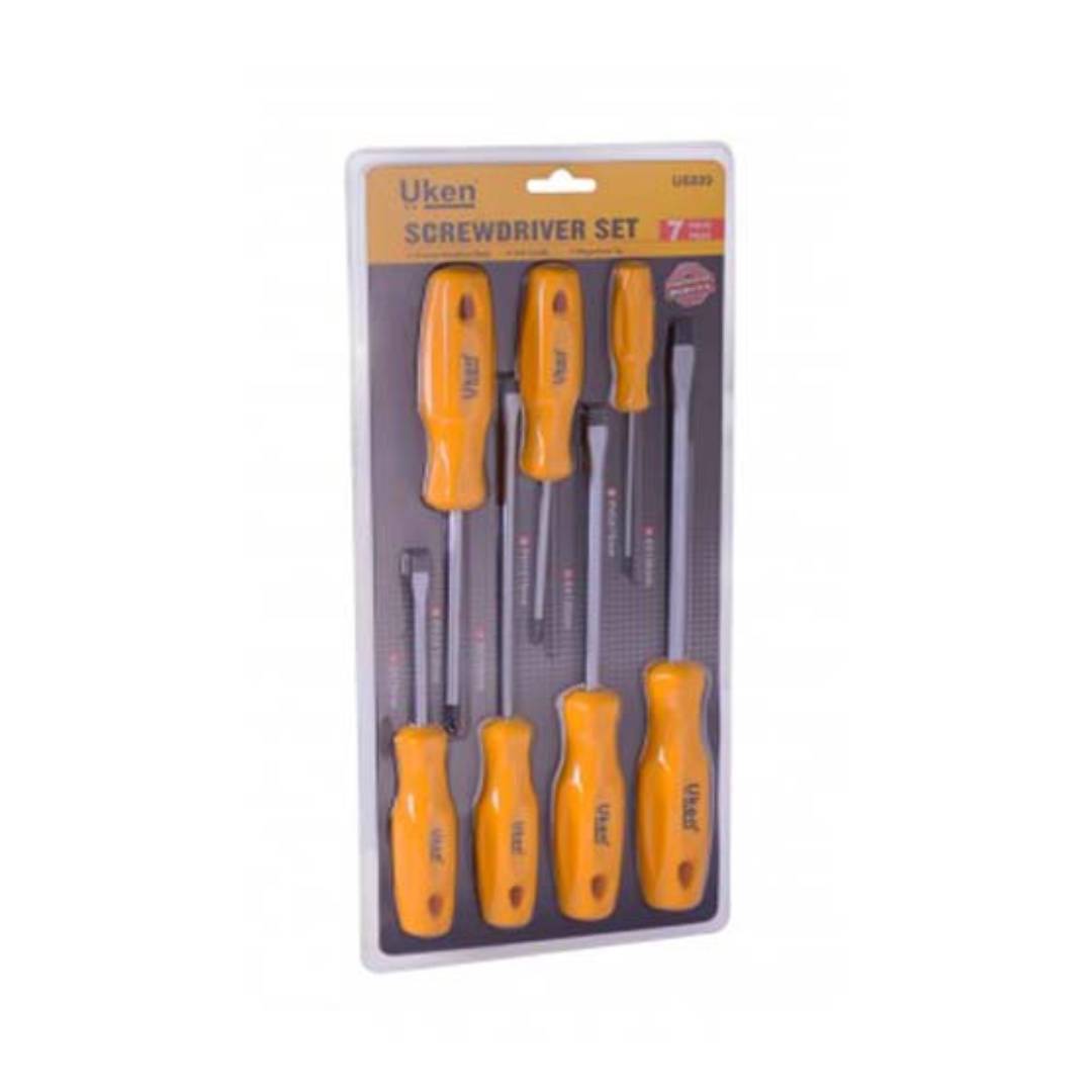 UKEN U6009 Screw Driver Set 7 Pcs