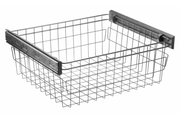 Wardrobe basket SMART 700mm on ball bearing slide H45 with soft closing