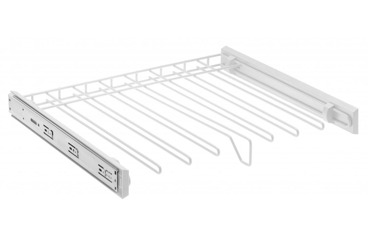 Drawer SMART for trousers 700mm on ball bearing slide H45 with soft closing - white