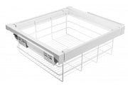 Drawer Elite with wire basket 700 mm with soft closing, white