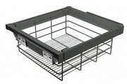 Drawer Elite with wire basket 600 mm with soft closing, gray anthracite