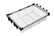 Aluminium closet basket 80cm, full-extension