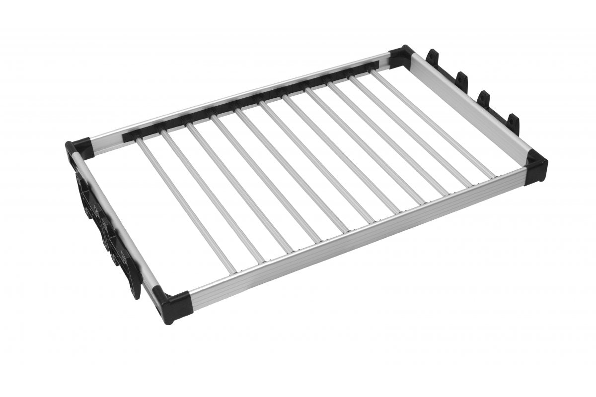 Extension aluminium trouser hanger for 80cm wardrobes, full-extension