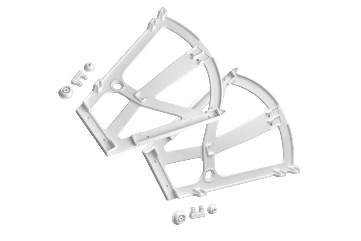Holders for shoes shelf - white
