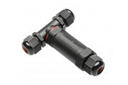 Waterproof T connector for electrical cables, IP68