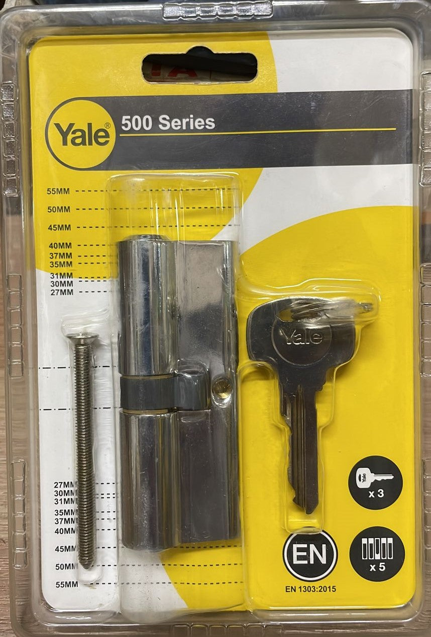 Yale Cylinder 80mm Chrome 10-0502-4040-00-11-01
