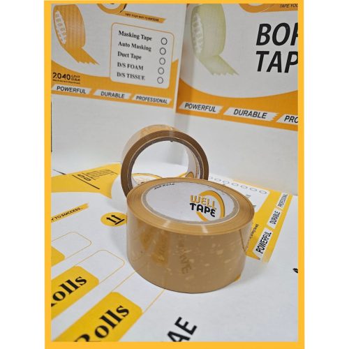BOPP Brown Tape 3"x100 Yard for Shipping,Moving and Packaging Boxes (24Pcs)