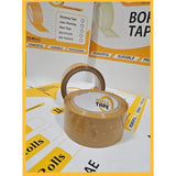 BOPP Brown Tape 3"x100 Yard for Shipping,Moving and Packaging Boxes (24Pcs)