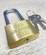 قفل نحاسي GoldDoor بطول 50 مم BL465LS