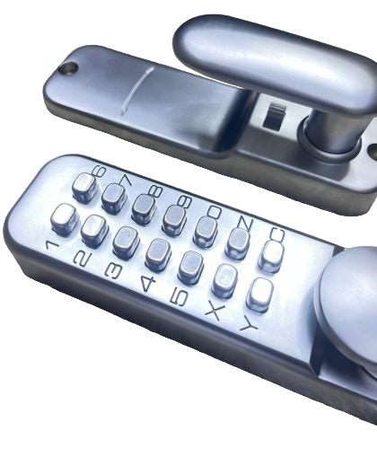 قفل الباب بزر الضغط رمز ميكانيكي