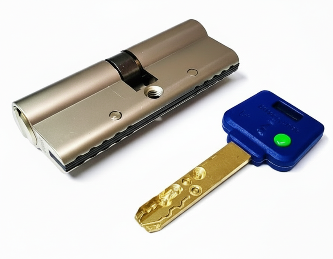 مغناطيس أسطواني نحاسي عالي الأمان مع أخدود ثعباني لخمسة مفاتيح