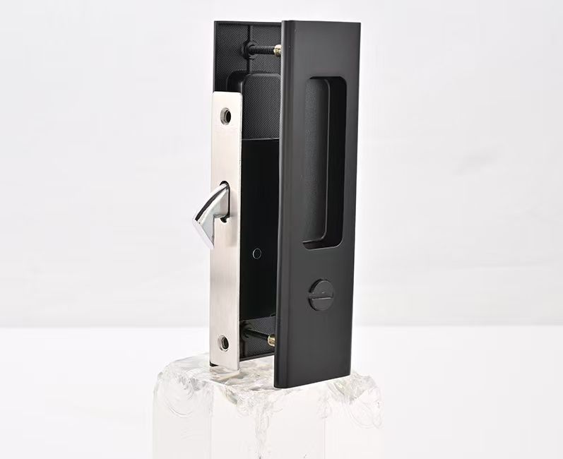 Sliding Lock Hook type Bathroom Black
