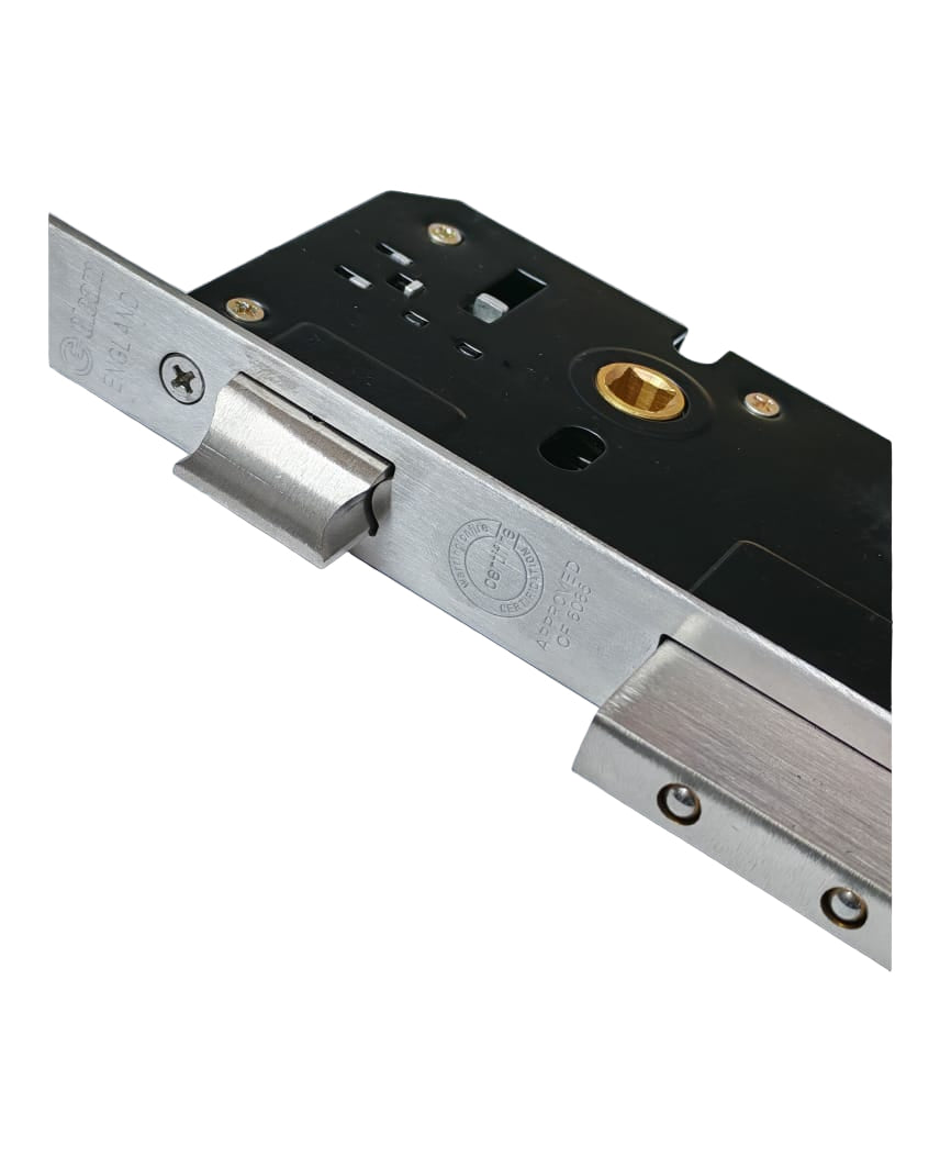 Gleam Mortise Lock 85/45 SS with 70mm Brass Cylinder England