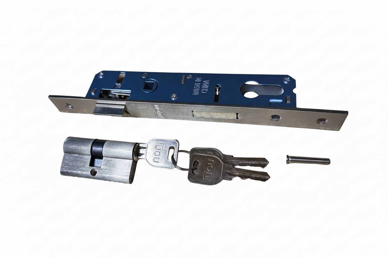UPVC Door Lock 20mm with cylinder 60mm