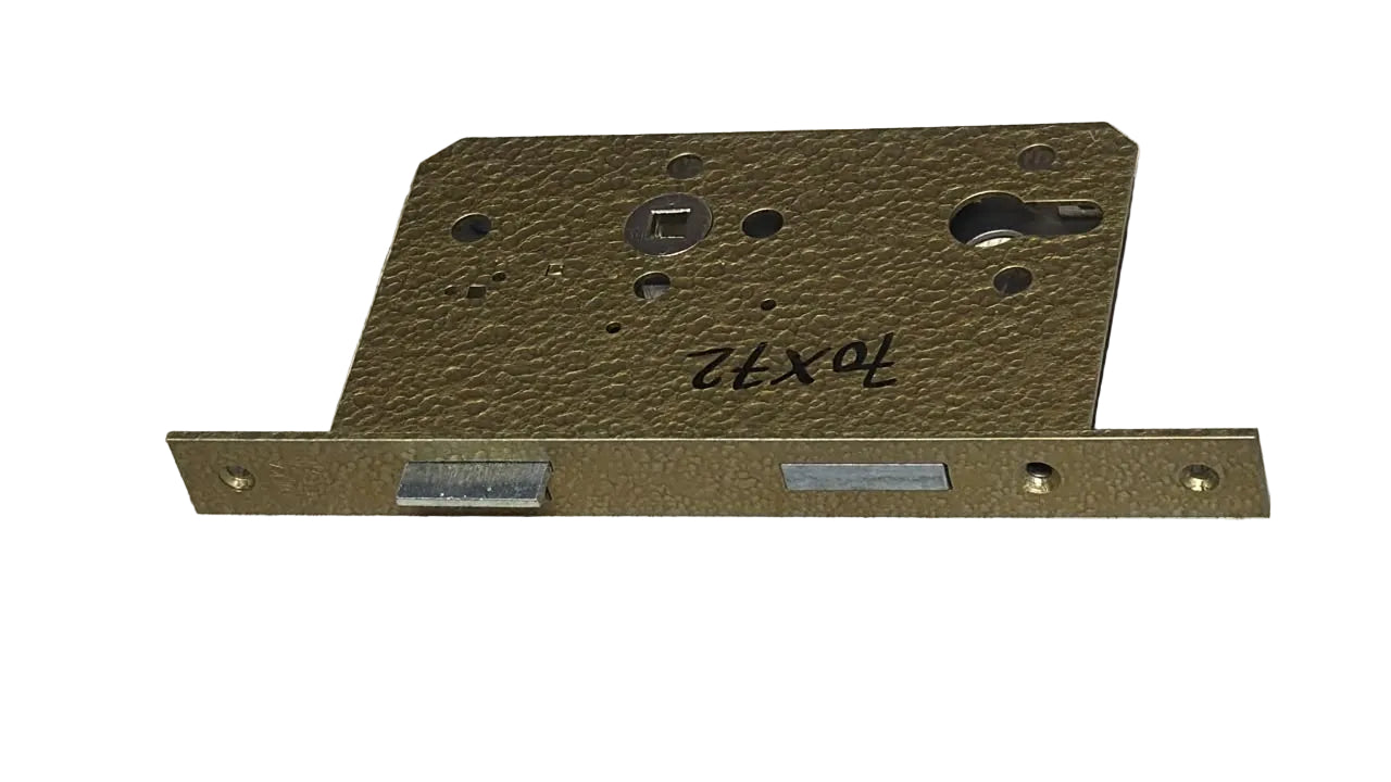 Wilka Germany Mortise Lock 70mm Backset 72mm Center 1490 Gold