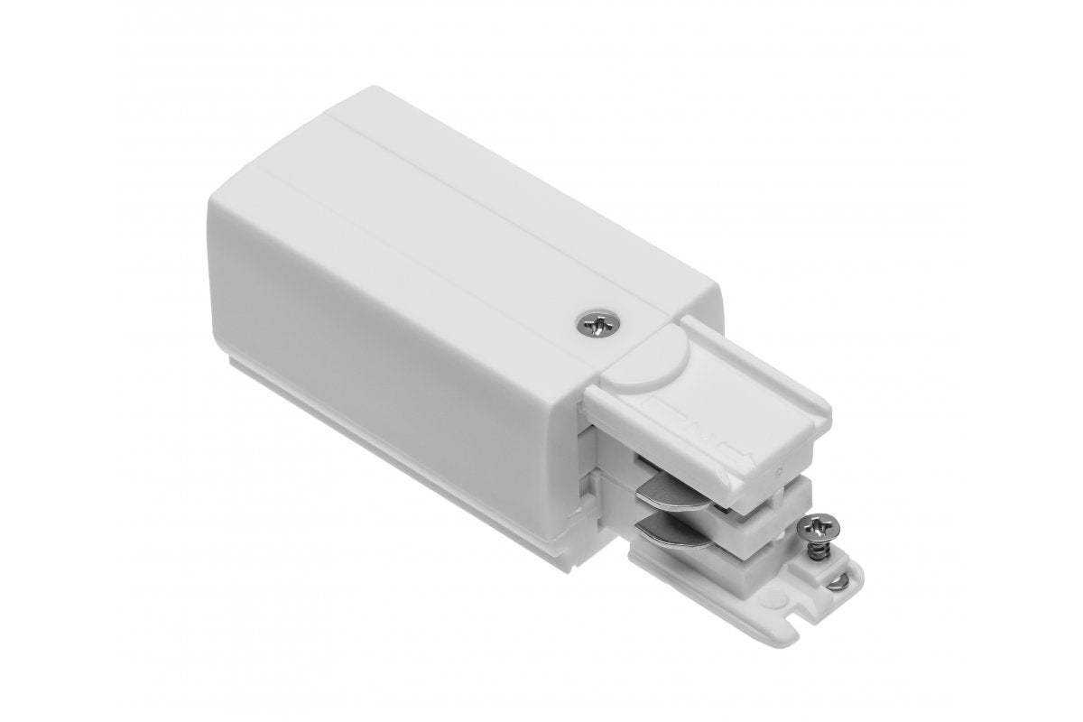 End Feed for Three-Phase Busbar, 98x35mm, left, white