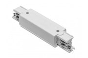 Electric Connector for X-RAIL Three-Phase Busbar, power supply available, 166x35mm, white