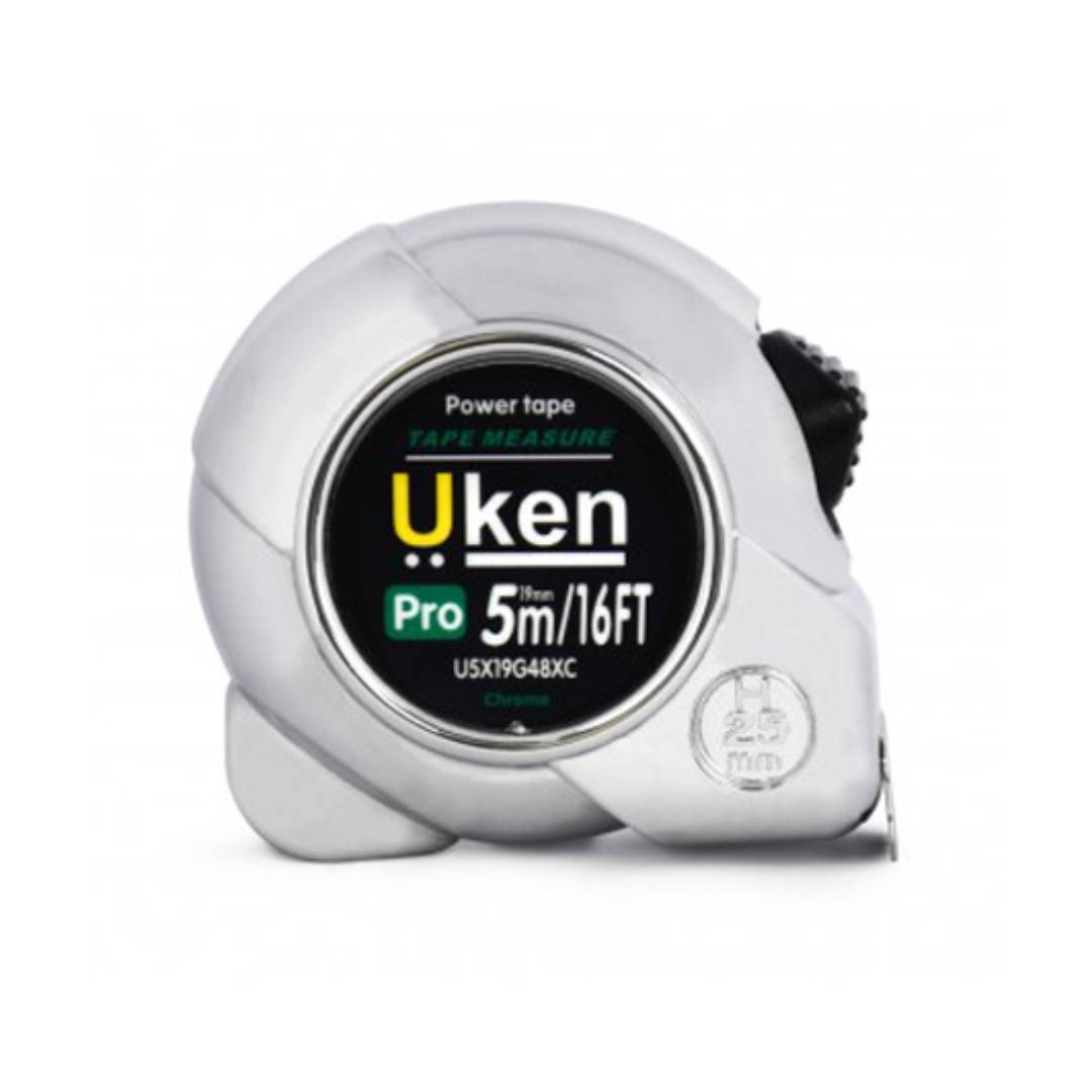 UKEN U5G48XC Measuring Tape 5 Mtr (25Mm) Chrome