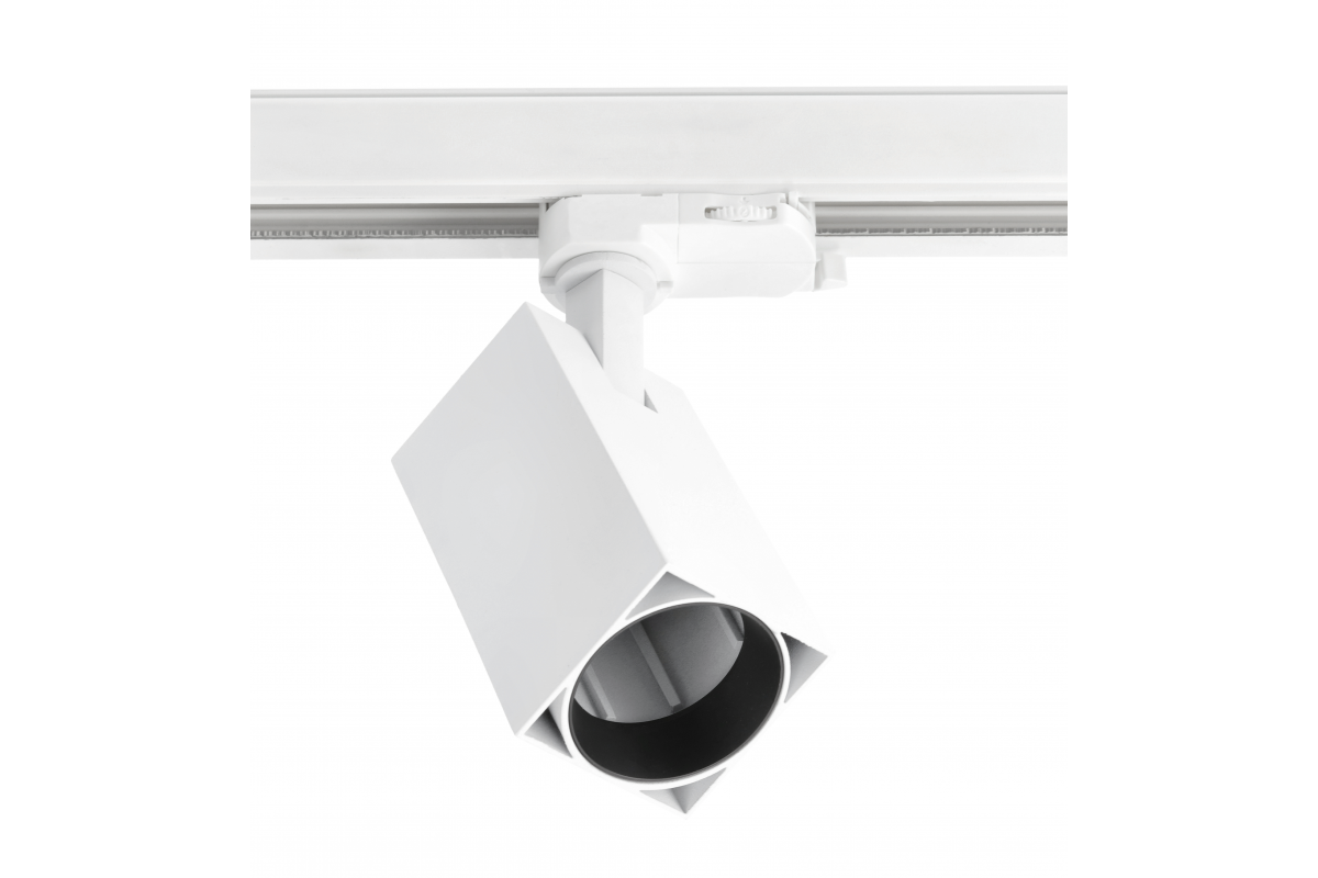 Track light fixture LIMA,GU10,max.20W,AC220-240V,50/60 Hz,IP20,IK08,square,white
