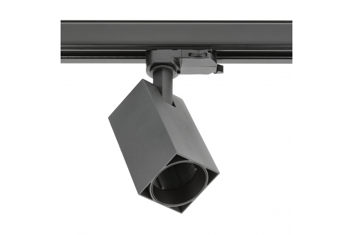 Track light fixture LIMA,GU10,max.20W,AC220-240V,50/60 Hz,IP20,IK08,square,black