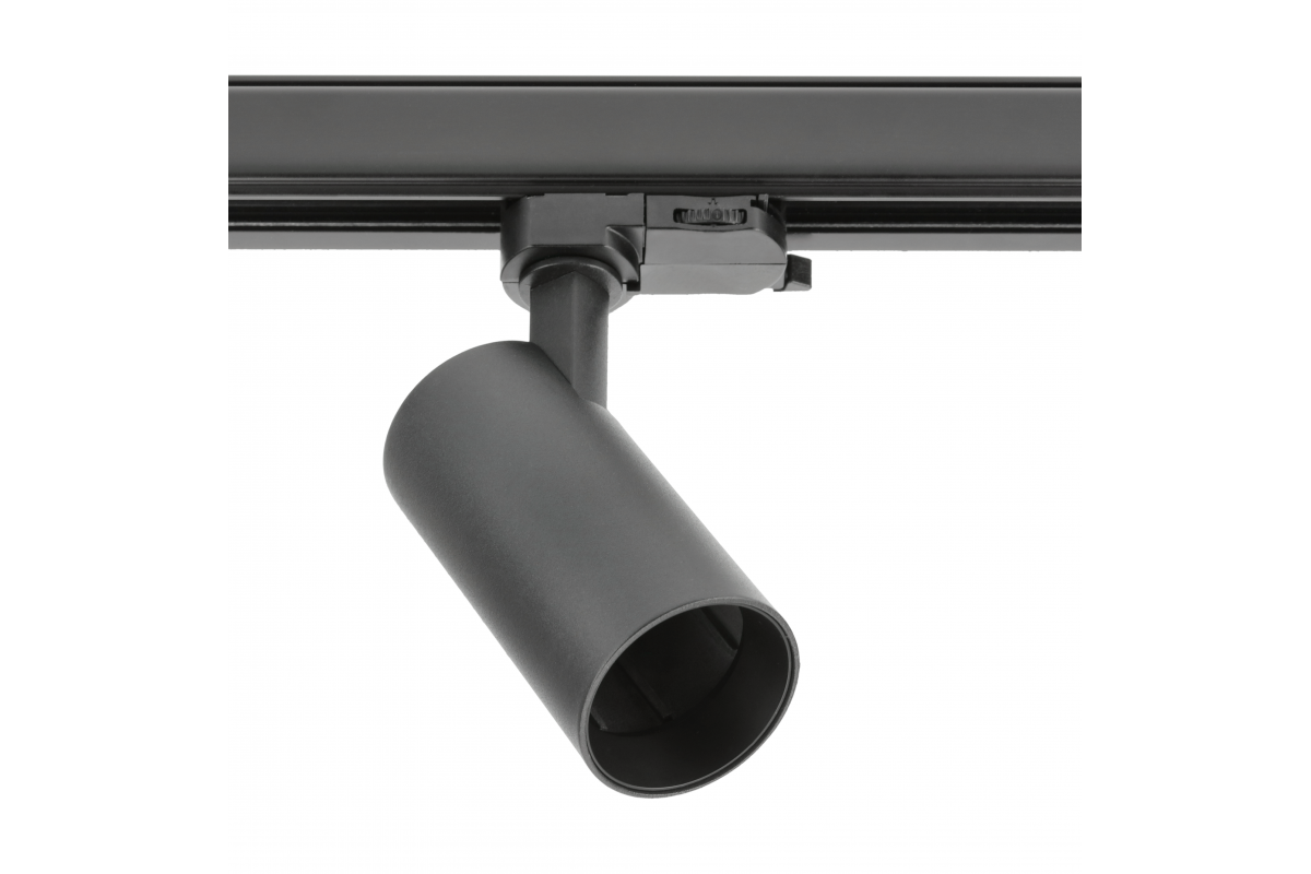 Track light fixture LIMA,GU10,max.20W,AC220-240V,50/60 Hz,IP20,IK08,round,black
