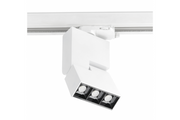LED track light fixture SIERRA,8W,720lm,AC220-240V,50/60 Hz,PF>0,5,Ra?80,IP20,IK08,4000K,48°,white