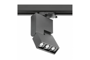 LED track light fixture SIERRA,8W,720lm,AC220-240V,50/60 Hz,PF>0,5,Ra?80,IP20,IK08,4000K,48°,black