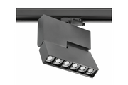 LED track light fixture SIERRA,18W,1620lm,AC220-240V,50/60 Hz,PF>0.9,Ra?80,IP20,IK08,4000K,48°,black