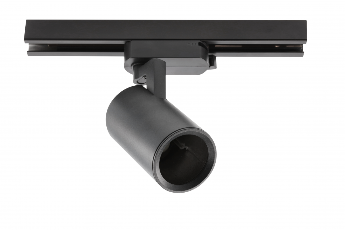 Luminaire for 1-phase busbar, ADO, GU10, max.20W, AC220-240V, 50/60Hz, IP20, black