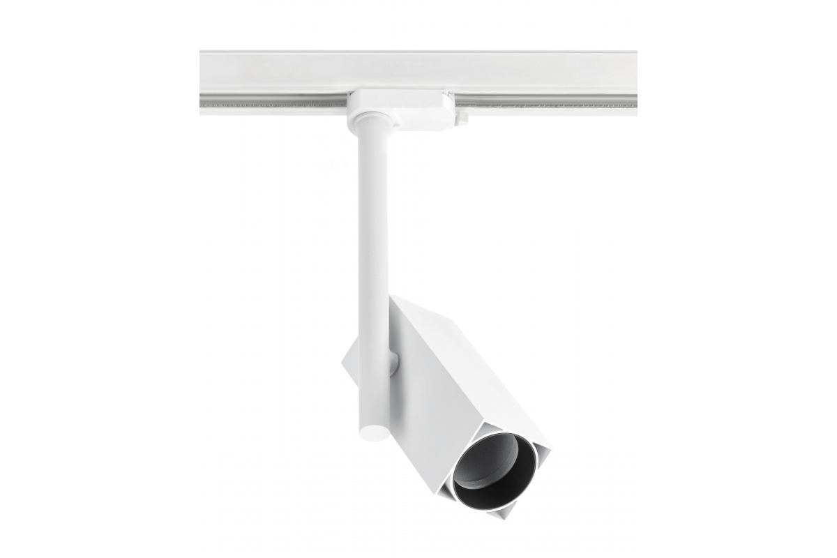 Track light fixture 1-phase GROSSO, GU10, max.20W, AC220-240V, 50/60Hz, IP20, square, white