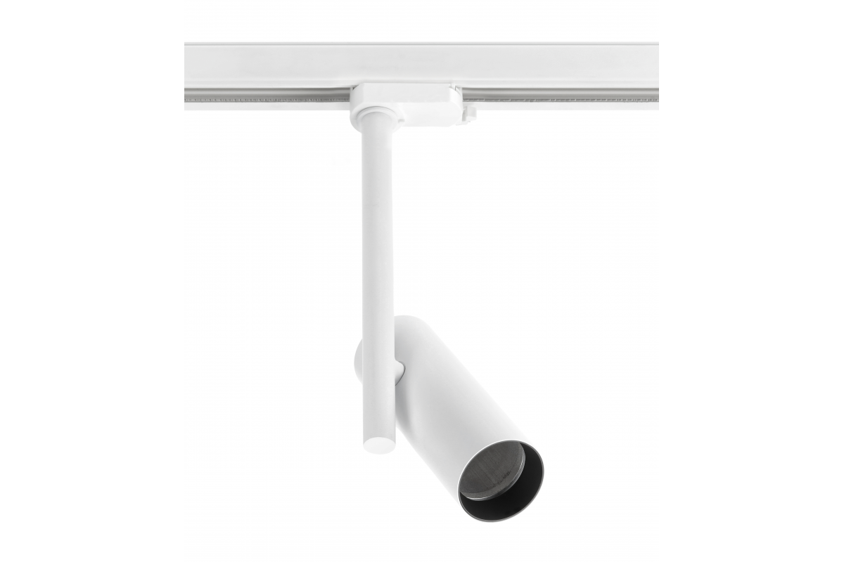Track light fixture 1-phase GROSSO, GU10, max.20W, AC220-240V, 50/60Hz, IP20, round, white