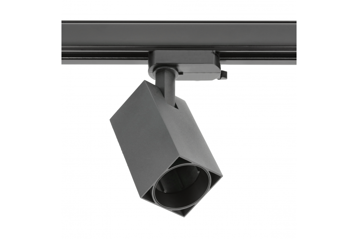 Track light fixture 1-phase LIMA, GU10, max.20W, AC220-240V, 50/60Hz, IP20, square, black