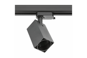 Track light fixture 1-phase LIMA, GU10, max.20W, AC220-240V, 50/60Hz, IP20, square, black