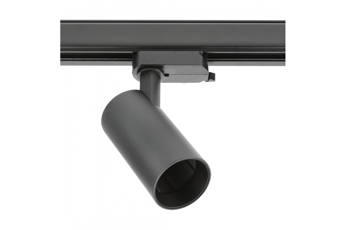 Track light fixture 1-phase LIMA, GU10, max.20W, AC220-240V, 50/60Hz, IP20, round, black