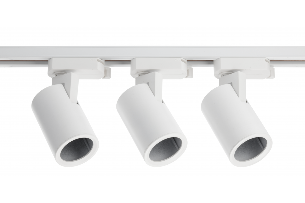 Kit TRAX BIS, 3 luminarias para carril de 1 fase, 1m, 3xGU10, máx. 3x20W, AC220-240V, blanco