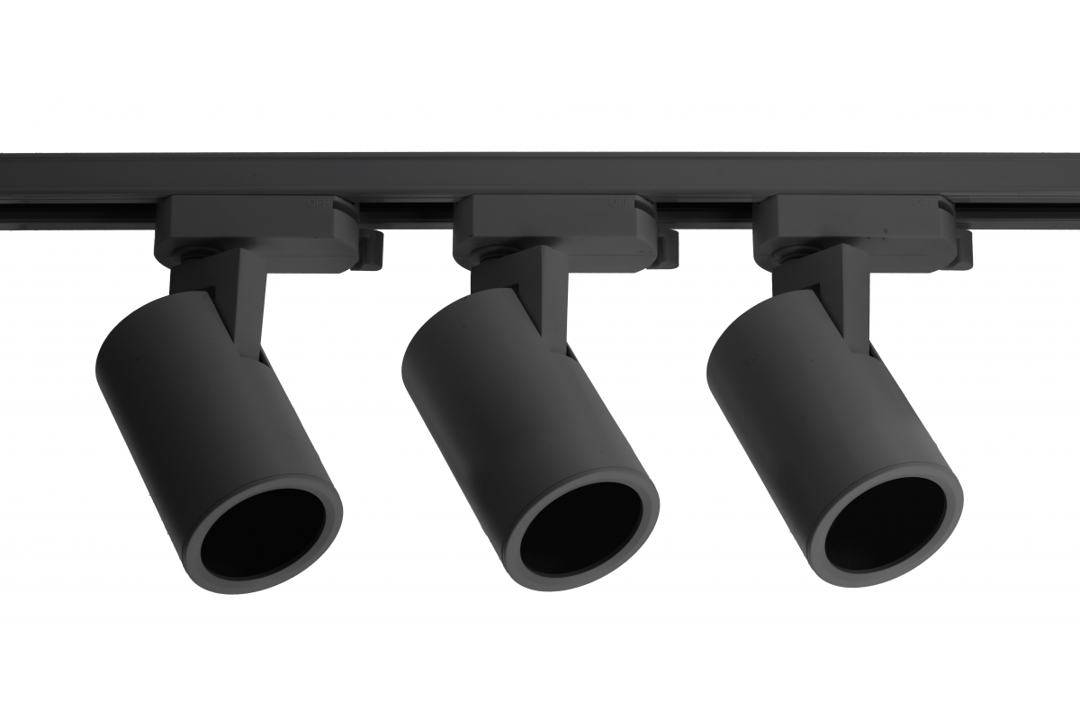 TRAX BIS set, 3 luminaires for 1-phase busbar, 1m, 3xGU10, max. 3x20W, AC220-240V, black