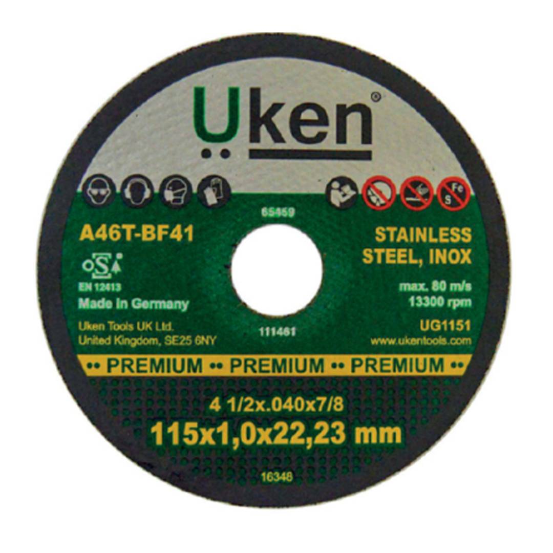 UKEN UG1151 Premium Thin Cutting Wheel 115mm