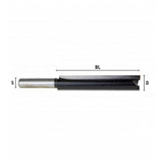 UKEN U27148 Router Bit Straight 8MM X 14 X 20 (S X D X BL)