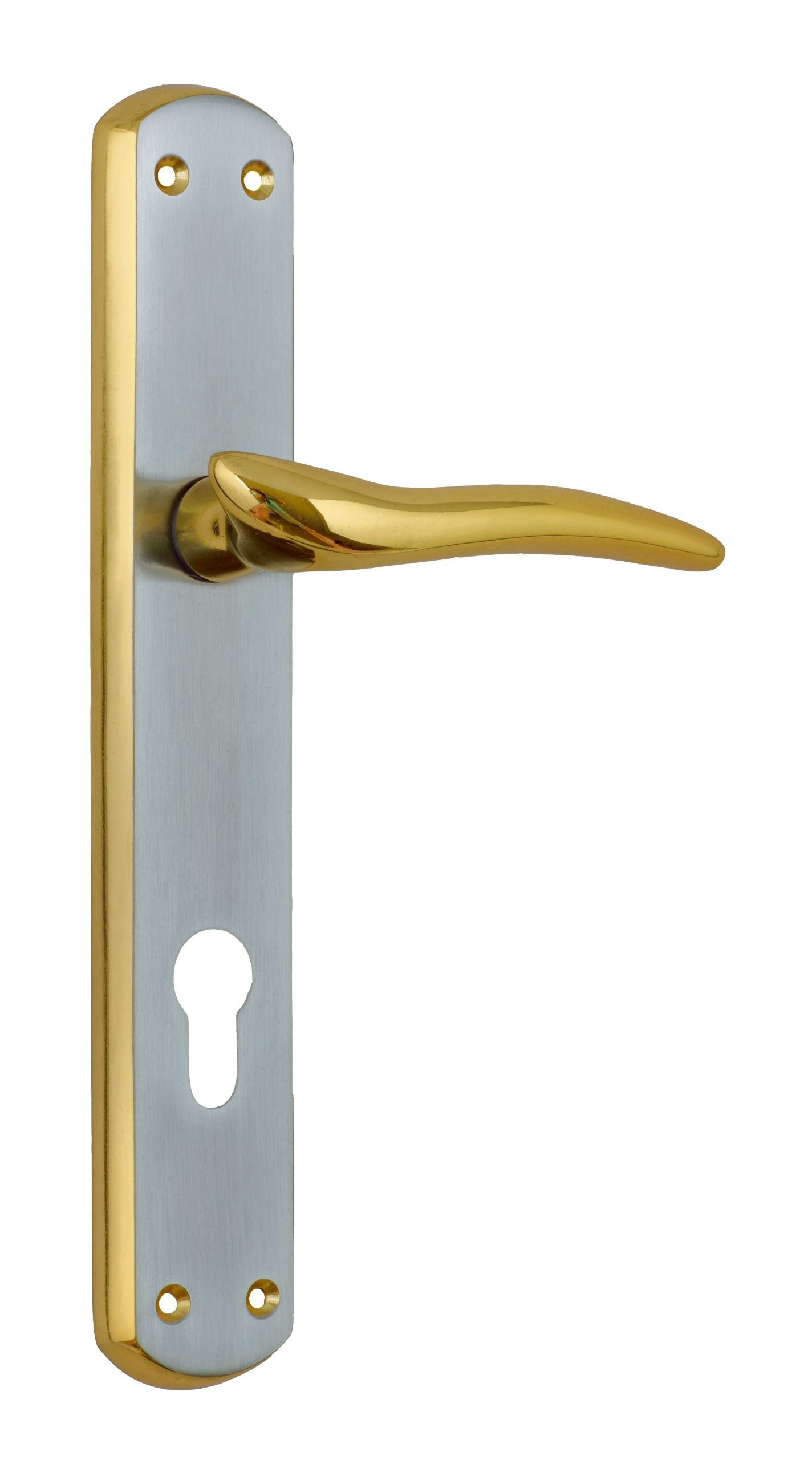 مقبض ييل ​​نحاسي بريستول فضي/ذهبي YA-14