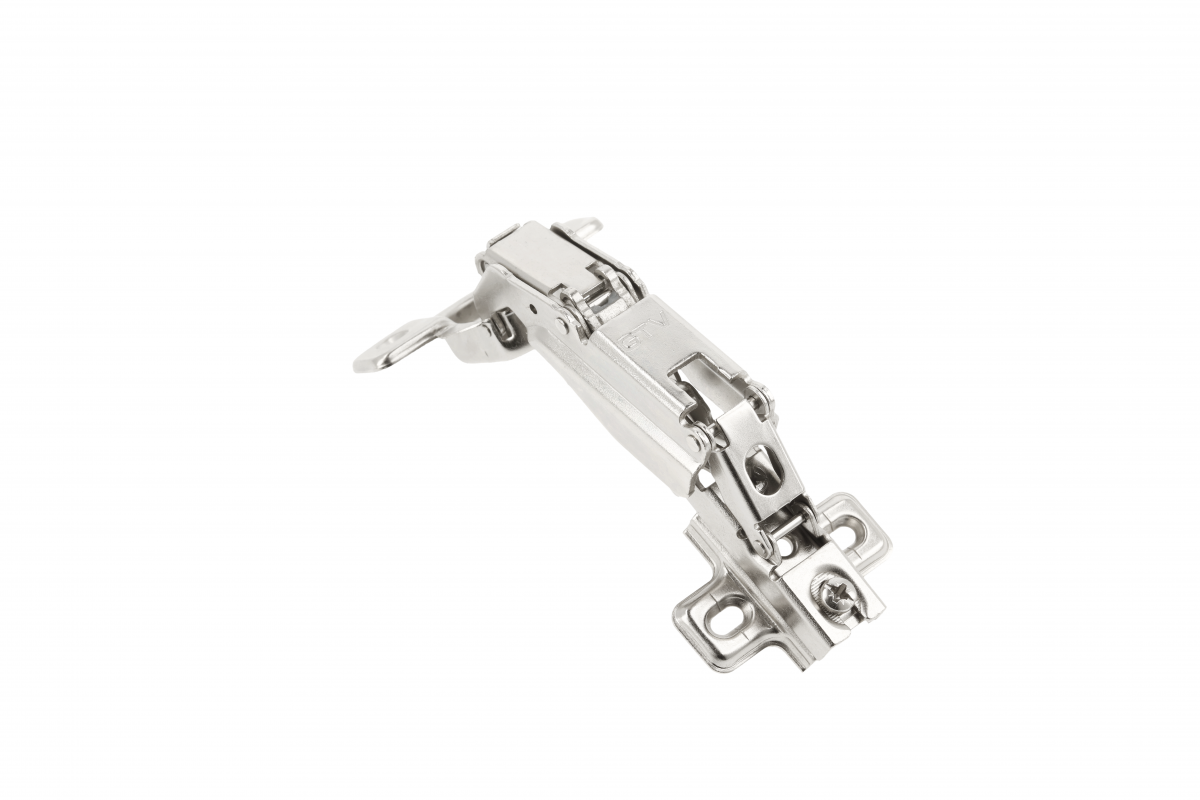 GTV COCA hinge superimposed, angled 165 deg, H=2 mm, springless, e-chain®, slide-on, euro