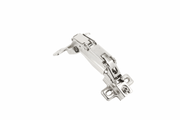 GTV COCA hinge superimposed, angled 165 deg, H=2 mm, springless, e-chain®, slide-on, euro