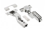 Hc recessed hinge, screw-type arm regulation, w/out euro screws, packed in polybag with caps