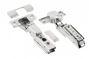 HC twin hinge, screw-type arm regulation, w/out euro screws, packed in polybag with caps