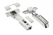 Hc straight hinge, screw-type arm regulation, w/out euro screws, packed in polybag with caps