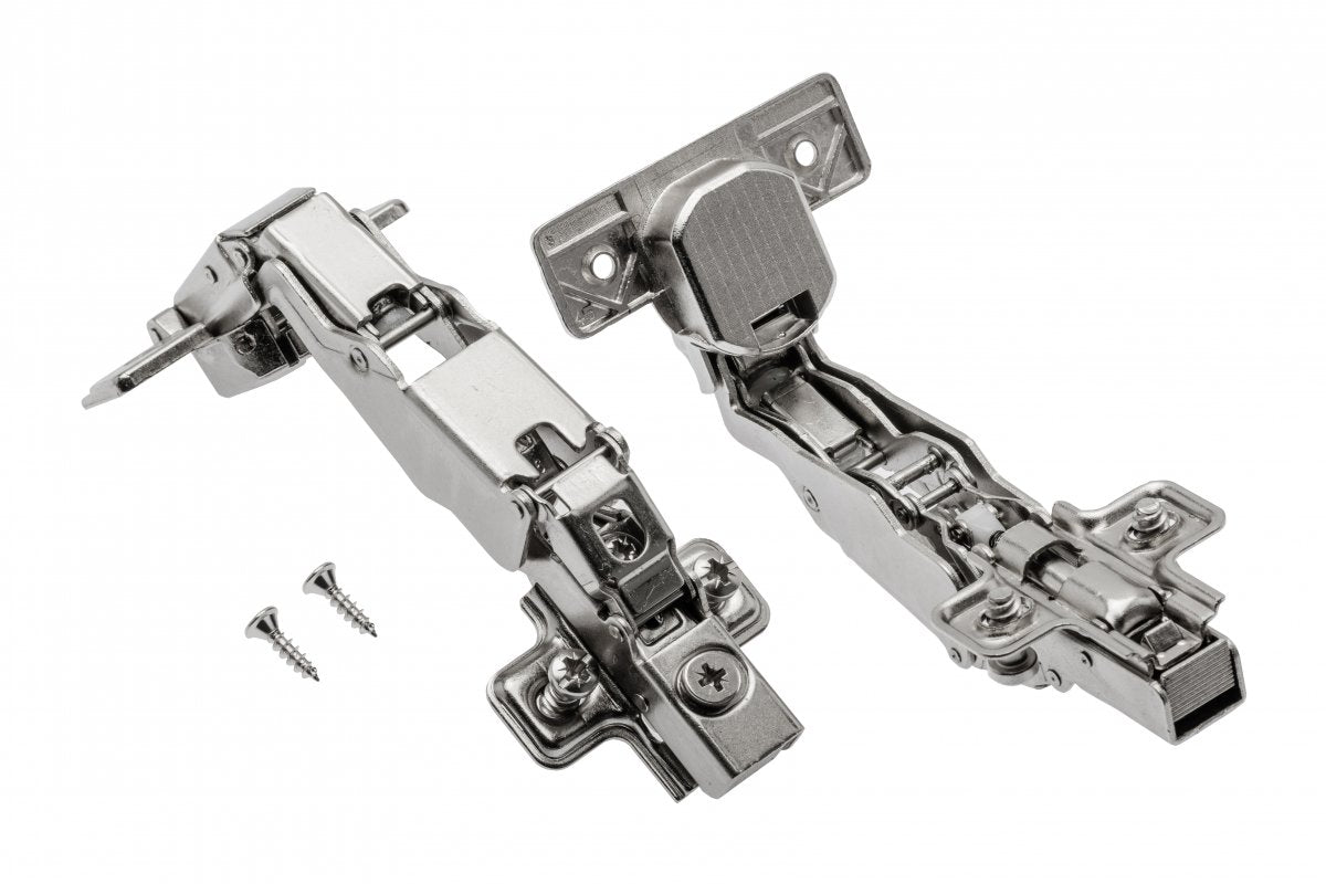 Self-closing hinge/hydraulic angular 165° with euro screws