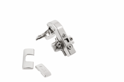 Self-closing hinge/hydraulic angular 90 degree roller H=0 with euro screws